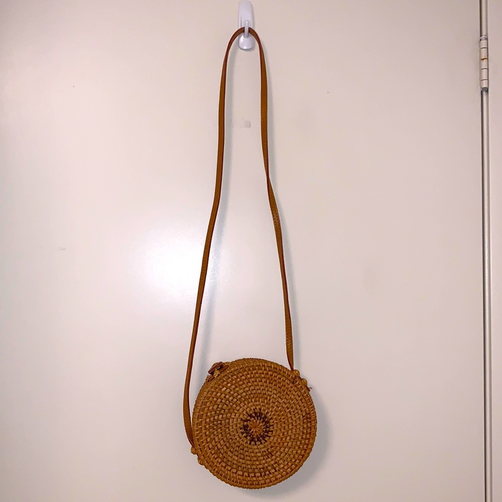 Rattan mini circle bag - Picture 4 of 6